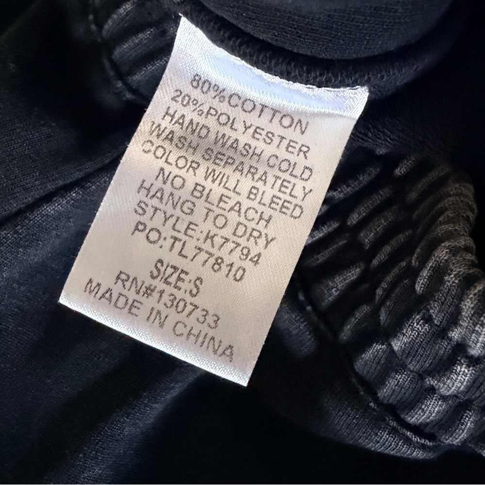 Umgee Mineral Washed French Terry Knit Pants, Ash, Small - Picture 12 of 12